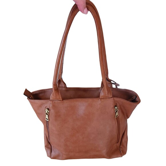 Browning Alexandria Locking Concealed Carry Gun Handbag Bag Brown Faux Leather - Picture 5 of 9